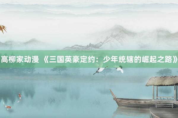 高柳家动漫 《三国英豪定约：少年统辖的崛起之路》