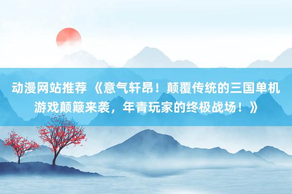 动漫网站推荐 《意气轩昂！颠覆传统的三国单机游戏颠簸来袭，年青玩家的终极战场！》